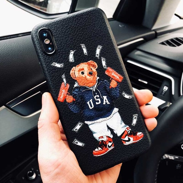 Factory Stereo Glitter Violent Bear Designer Phone Case Silicone Luxury Phone  Cases for Iphones - China Mobile Phone Case and Designer iPhone 7 Cases  price