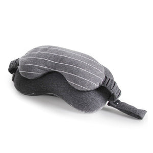 Multi-Function Business Travel Neck Pillow & Eye Mask w/ Storage Bag - Gleesbuy