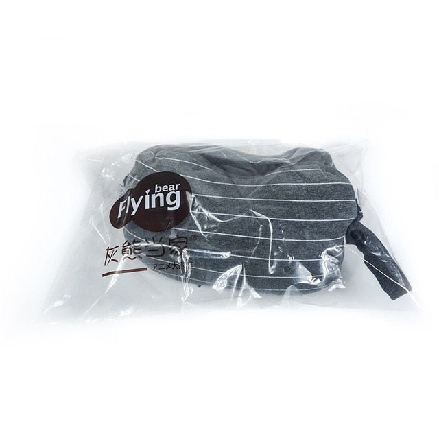 Multi-Function Business Travel Neck Pillow & Eye Mask w/ Storage Bag - Gleesbuy