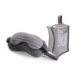 Multi-Function Business Travel Neck Pillow & Eye Mask w/ Storage Bag - Gleesbuy