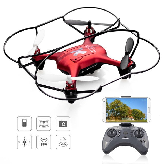 ATOYX Camera Drone Mini Drone RC With Camera Quadcopter HD 4k FVP WIFI With Wide Angle HD High Headless Altitude Hold Mode 4CH - Gleesbuy