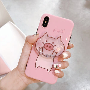 Cute cartoon pig quicksand Squishy For Any  phone - Gleesbuy