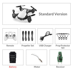 Eachine E61/E61hw Mini Drone With/Without HD Camera High Hold Mode RC Quadcopter RTF WiFi FPV Foldable RC Drone - Gleesbuy