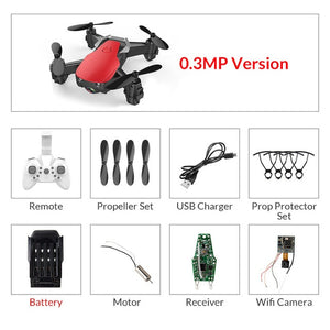 Eachine E61/E61hw Mini Drone With/Without HD Camera High Hold Mode RC Quadcopter RTF WiFi FPV Foldable RC Drone - Gleesbuy