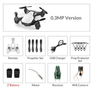 Eachine E61/E61hw Mini Drone With/Without HD Camera High Hold Mode RC Quadcopter RTF WiFi FPV Foldable RC Drone - Gleesbuy