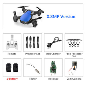 Eachine E61/E61hw Mini Drone With/Without HD Camera High Hold Mode RC Quadcopter RTF WiFi FPV Foldable RC Drone - Gleesbuy