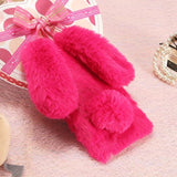 Cute Rabbit Hairy Warm Fur Cover for Any iPhone - Gleesbuy
