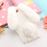 Cute Rabbit Hairy Warm Fur Cover for Any iPhone - Gleesbuy
