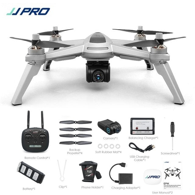 JJRC JJPRO X5 5G GPS WIFI FPV With 1080P HD Camera Max 18 Mins Follow Me Altitude Hold RC Drone Quadcopter RTF - Gleesbuy