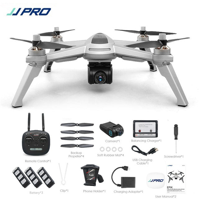 JJRC JJPRO X5 5G GPS WIFI FPV With 1080P HD Camera Max 18 Mins Follow Me Altitude Hold RC Drone Quadcopter RTF - Gleesbuy