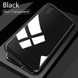 GETIHU Metal Magnetic Case for iPhone XR XS MAX X 8 Plus 7 +Tempered Glass Back Magnet Cases Cover for iPhone 7 6 6S Plus Case - Gleesbuy