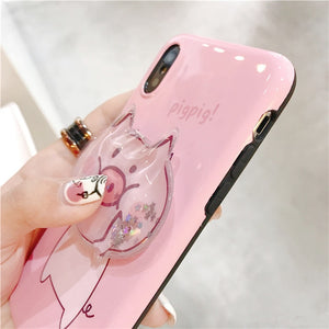 Cute cartoon pig quicksand Squishy For Any  phone - Gleesbuy