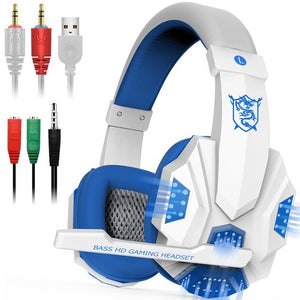 LED Lights Gaming Headset for PS4 PC Xbox - Gleesbuy