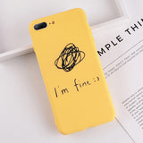 Lovebay Phone Case For iPhone 6 6s 7 8 Plus X XR XS Max Cute Cartoon Letter Deer Smiley Face Soft TPU For iPhone 5 5S SE Cover - Gleesbuy