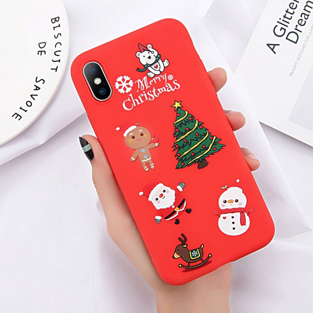 Lovebay Phone Case For iPhone 6 6s 7 8 Plus X XR XS Max Cute Cartoon Letter Deer Smiley Face Soft TPU For iPhone 5 5S SE Cover - Gleesbuy