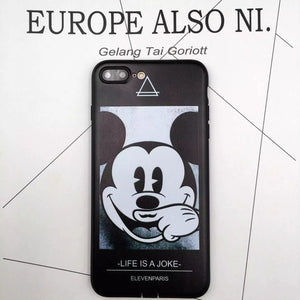 Lovely Mickey Minnie Mouse Silicone Case for iPhone 7 6s Case Soft Silicon Phone Cases Back Cover For iPhone 7 6 6s Plus coque - Gleesbuy