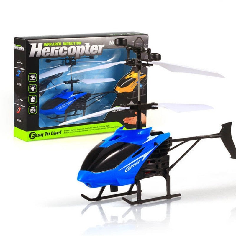 Mini RC Infraed Induction Helicopters Kids Aircraft Toys Mini Helicopter with USB Charging Cable Helicopters for Children - Gleesbuy