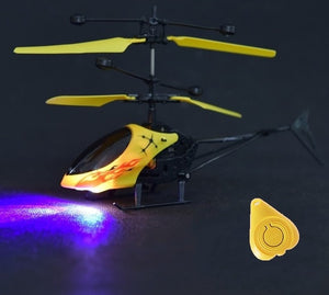 Mini RC drone Flying RC Helicopter Aircraft dron Infrared Induction LED Light Remote Control drone dron Kids Toys free shipping - Gleesbuy