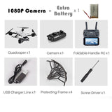 Professional KY601S Foldable Camera Drone HD Remote Control Quadcopter Helicopter 4 Channel Long Lasting timely transmission - Gleesbuy