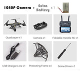 Professional KY601S Foldable Camera Drone HD Remote Control Quadcopter Helicopter 4 Channel Long Lasting timely transmission - Gleesbuy