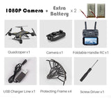 Professional KY601S Foldable Camera Drone HD Remote Control Quadcopter Helicopter 4 Channel Long Lasting timely transmission - Gleesbuy