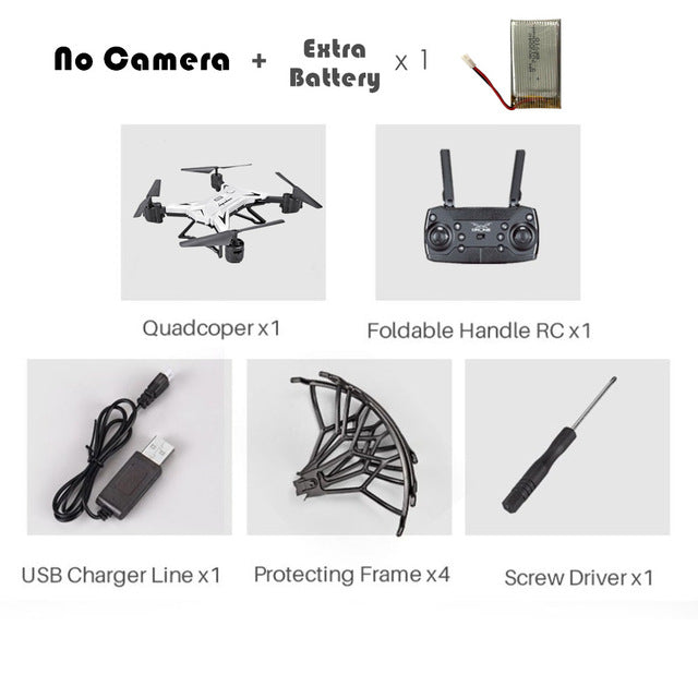 Professional KY601S Foldable Camera Drone HD Remote Control Quadcopter Helicopter 4 Channel Long Lasting timely transmission - Gleesbuy