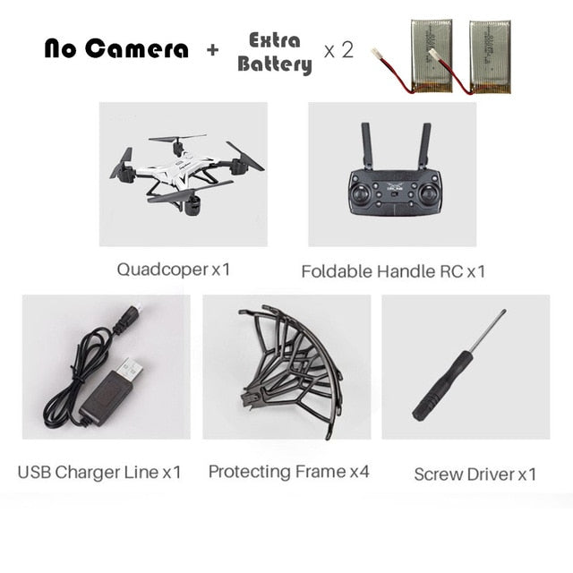 Professional KY601S Foldable Camera Drone HD Remote Control Quadcopter Helicopter 4 Channel Long Lasting timely transmission - Gleesbuy