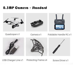 Professional KY601S Foldable Camera Drone HD Remote Control Quadcopter Helicopter 4 Channel Long Lasting timely transmission - Gleesbuy