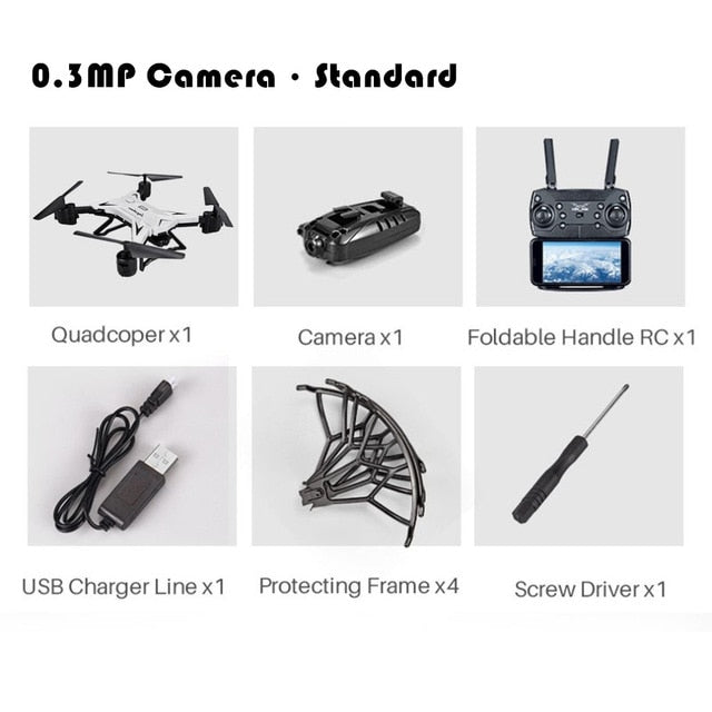 Professional KY601S Foldable Camera Drone HD Remote Control Quadcopter Helicopter 4 Channel Long Lasting timely transmission - Gleesbuy