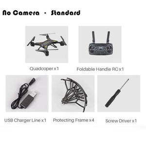 Professional KY601S Foldable Camera Drone HD Remote Control Quadcopter Helicopter 4 Channel Long Lasting timely transmission - Gleesbuy