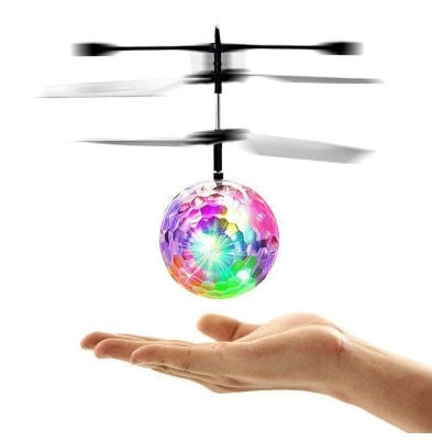 RC Flying Ball Luminous Kid's Flight Balls Electronic Infrared Induction Aircraft Remote Control Toys LED Light Mini Helicopter - Gleesbuy