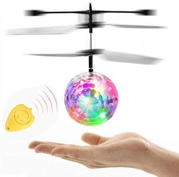 RC Flying Ball Luminous Kid's Flight Balls Electronic Infrared Induction Aircraft Remote Control Toys LED Light Mini Helicopter - Gleesbuy