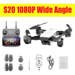 SMRC  FPV RC Drone S20 With Live Video And Return Home Foldable RC With HD 1080P Camera Quadrocopter Return Home Foldable toy - Gleesbuy