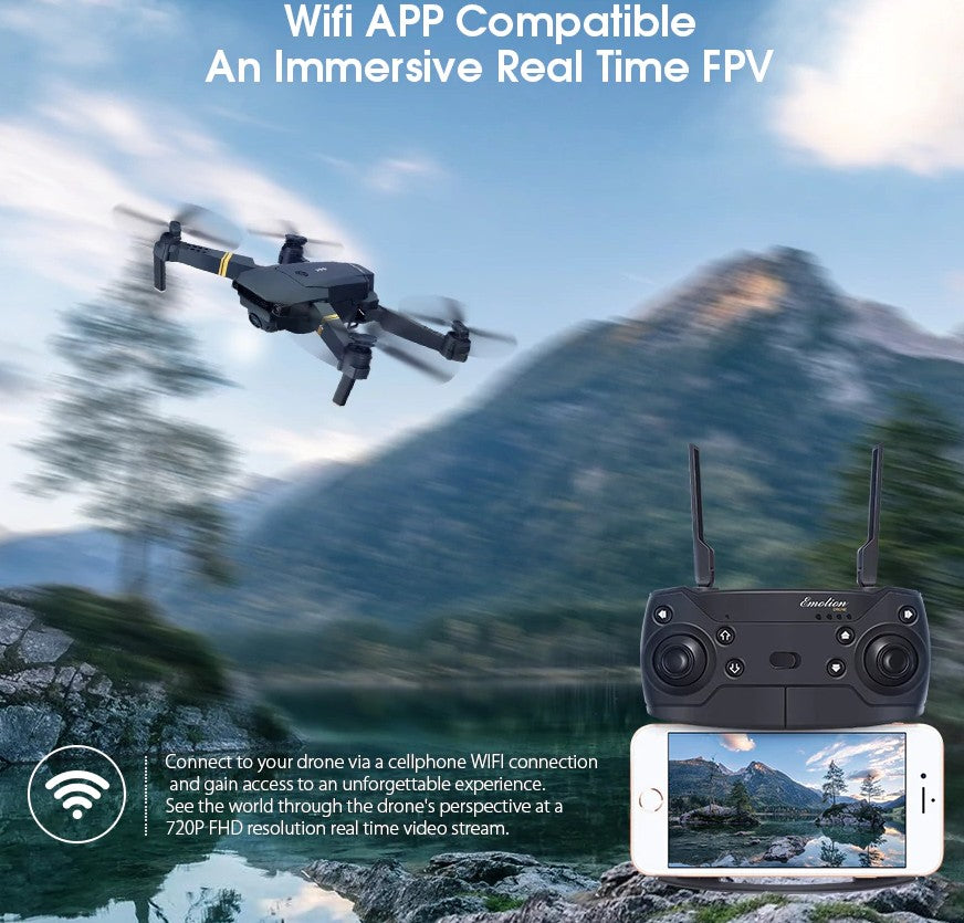 Foldable Arm RC Quadcopter Drone With Wide Angle HD Camera - Gleesbuy