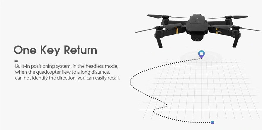 Foldable Arm RC Quadcopter Drone With Wide Angle HD Camera - Gleesbuy