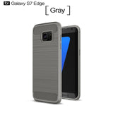 Shockproof Phone Case For Samsung Galaxy S6 S6 Edge S7 S7 Edge S8 S9 Plus Carbon Fiber TPU Drawing Material Phone Cases Cover - Gleesbuy