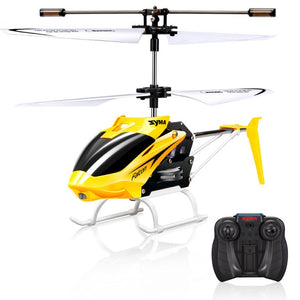 Syma Official W25 RC Helicopter 2 CH 2 Channel Mini RC Drone With Gyro Crash Resistant RC Toys For Boy Kids Gift Red Yellow - Gleesbuy