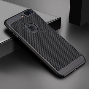 Ultra Slim Phone Case For iPhone 6 6s 7 8 Plus Hollow Heat Dissipation Cases Hard PC For iPhone 5 5S SE Back Cover Coque X S MAX - Gleesbuy