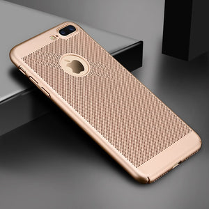 Ultra Slim Phone Case For iPhone 6 6s 7 8 Plus Hollow Heat Dissipation Cases Hard PC For iPhone 5 5S SE Back Cover Coque X S MAX - Gleesbuy