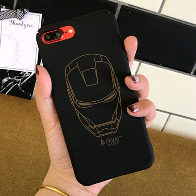Ultra Thin Marvel Batman Case for Coque iPhone 6 6s 7 8 Plus Star wars Storm trooper Ironman Suprem Man Cover for iPhone 8 case - Gleesbuy