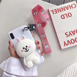 3D Cute  Wallet Phone Case - Gleesbuy