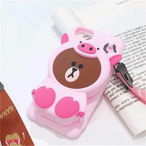 3D Cute  Wallet Phone Case - Gleesbuy