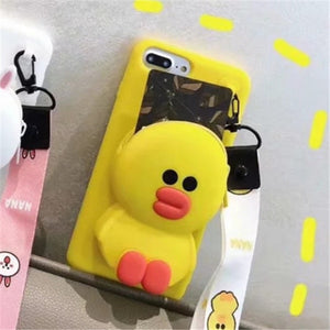 3D Cute  Wallet Phone Case - Gleesbuy