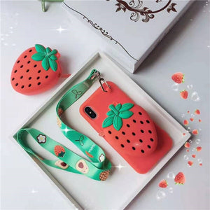 3D Cute  Wallet Phone Case - Gleesbuy