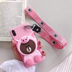 3D Cute  Wallet Phone Case - Gleesbuy