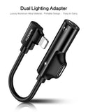 FLOVEME 2 in 1 For Lightning Audio Adapter Charger - Gleesbuy