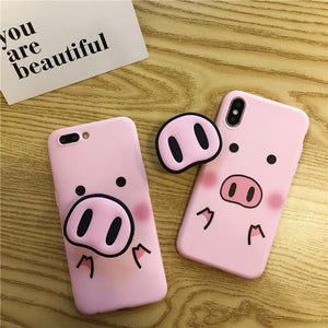 Cute Cartoon Pig Phone Case For Any iphone - Gleesbuy