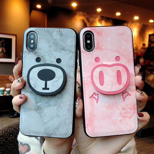 Cute 3D Cartoon Pig Nose Phone Case For Any iPhone - Gleesbuy