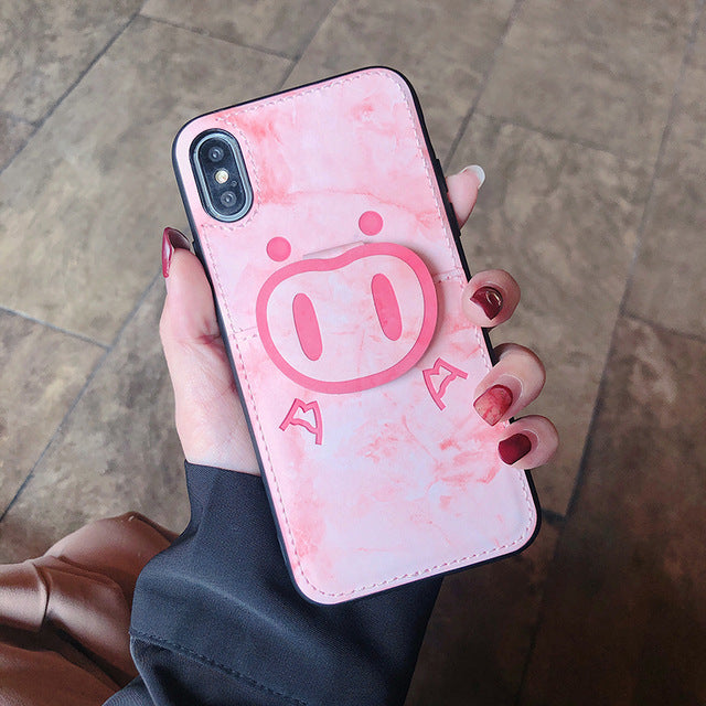 Cute 3D Cartoon Pig Nose Phone Case For Any iPhone - Gleesbuy