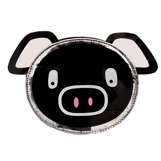 Fashion Girls Leather Chain Wild Cute Cartoon Pig Bag - Gleesbuy